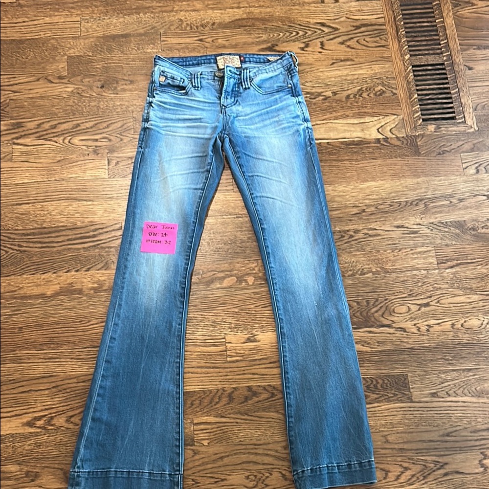 Dear John Blue Flare Wide Leg Jeans